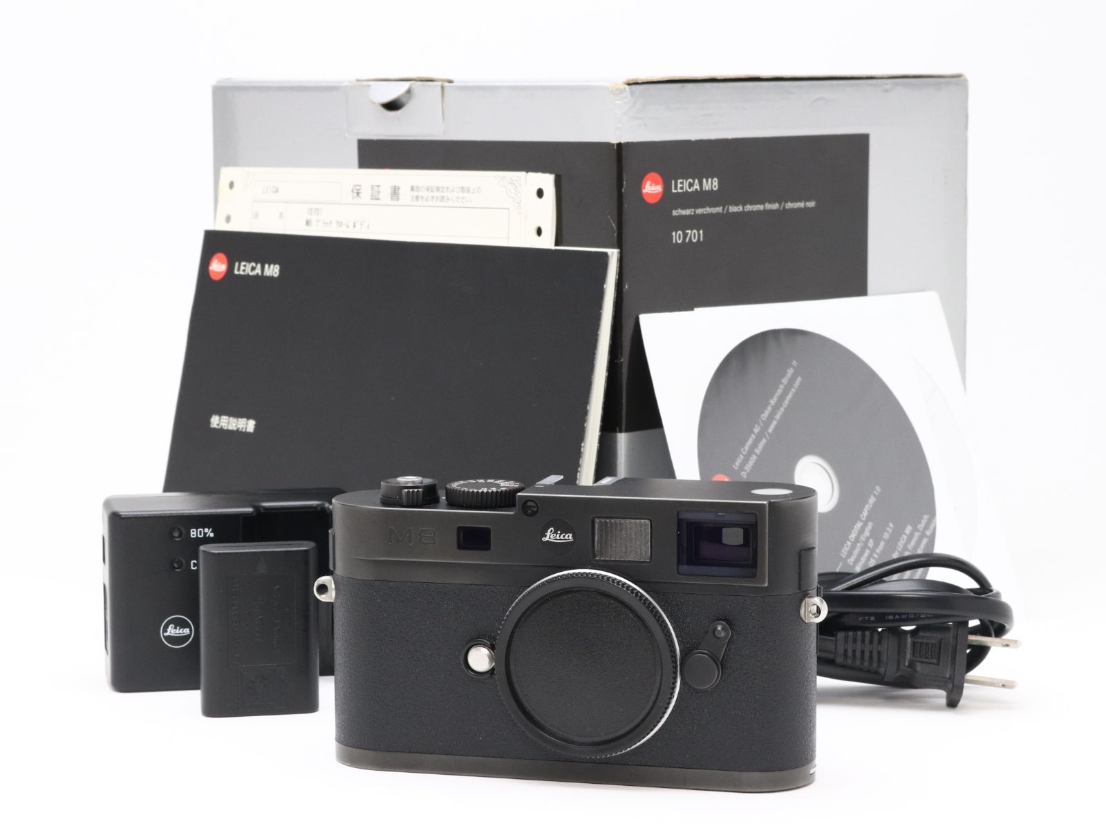 AB+ (良品) LEICA ライカ M8 ブラッククローム 10701 初期不良返品対応 66-271