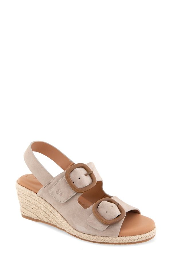 ジェントルソウルズ レディース シューズ サンダル プラットフォーム Gentle Souls Greca Espadrille Slingback Platform Wedge Sandalight