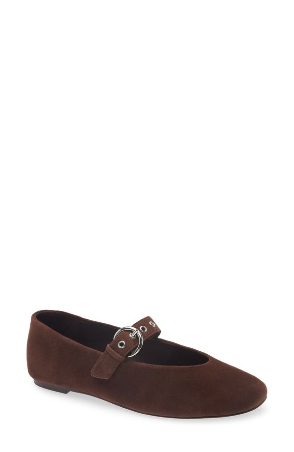 リフォーメーション レディース シューズ パンプス Reformation Bethany Ballet Flat Espresso Suede