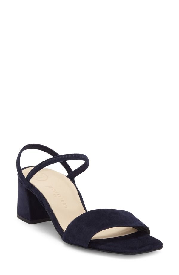 ポール・グリーン レディース シューズ ヒール サンダル Paul Green Destiny Sandal Blue Suede ブルー