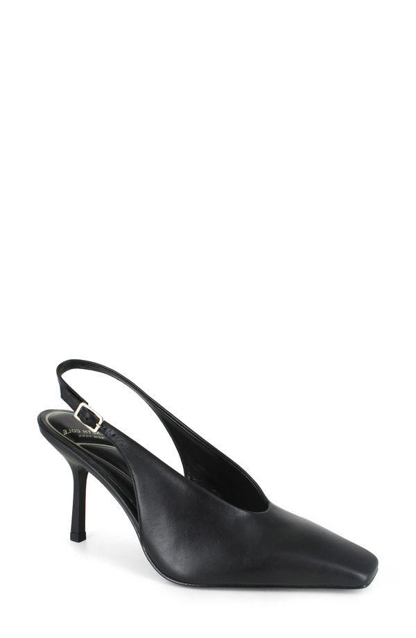 ケネスコール レディース シューズ パンプス Kenneth Cole Aerial Slingback Pump Black Leather ブラック