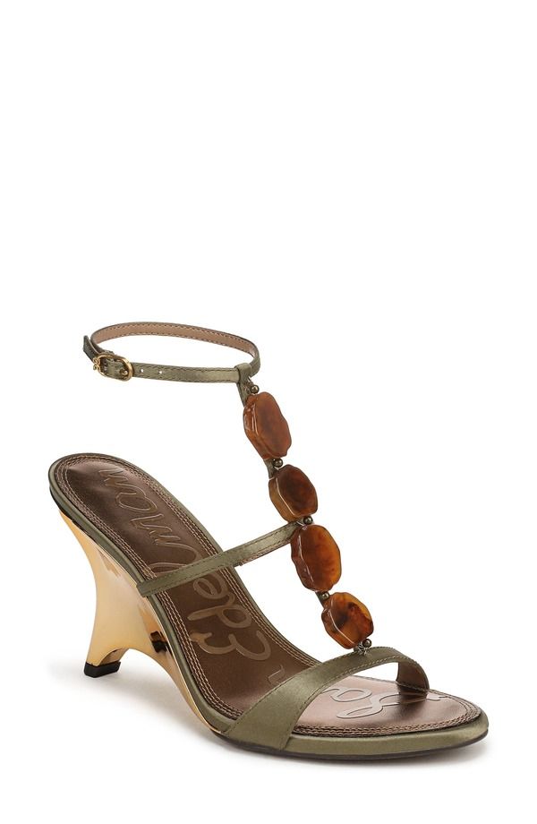 サムエデルマン レディース シューズ ヒール サンダル アンクル Sam Edelman Massey Ankle Strap Wedge Sandalight Olive オリーブ