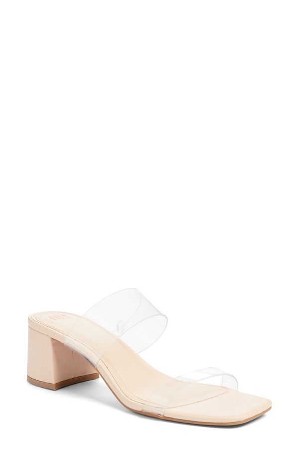 ビーピー レディース シューズ ヒール サンダル BP Lulu Block Heel Slide Sandal Tan Cream クリーム