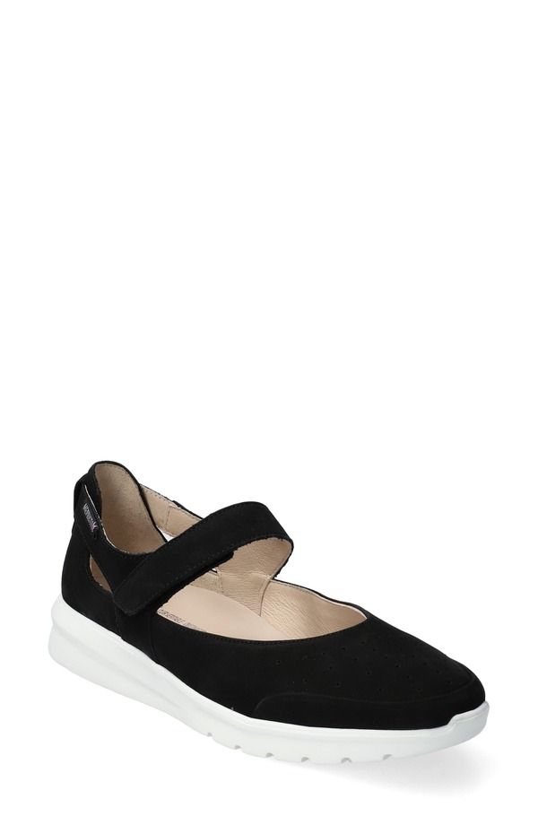 メフィスト レディース シューズ パンプス Mephisto Marsia Mary Jane Flat BlackWhite ホワイト
