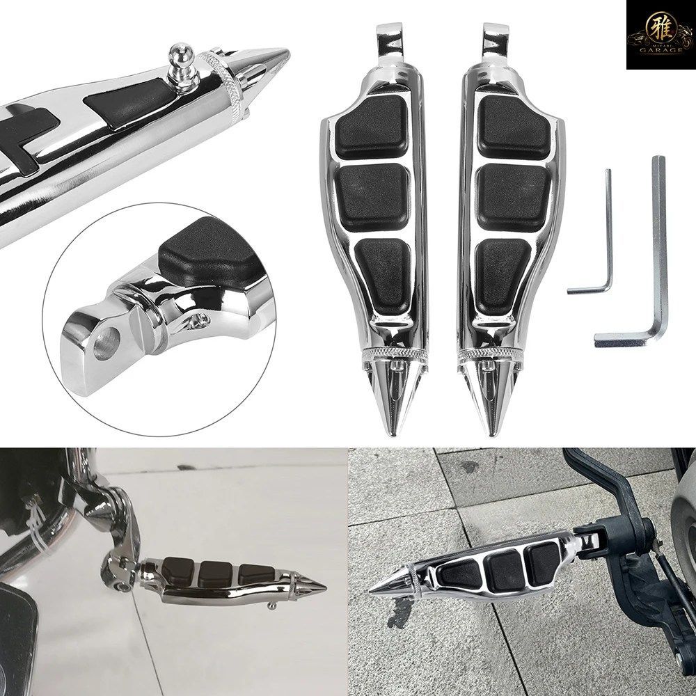 オスマウント式モーターサイクルフットレストフットペグ 10mmネジ フロアボード ハーレー アイアン1200 ツーリング ダイナ ソフテイル