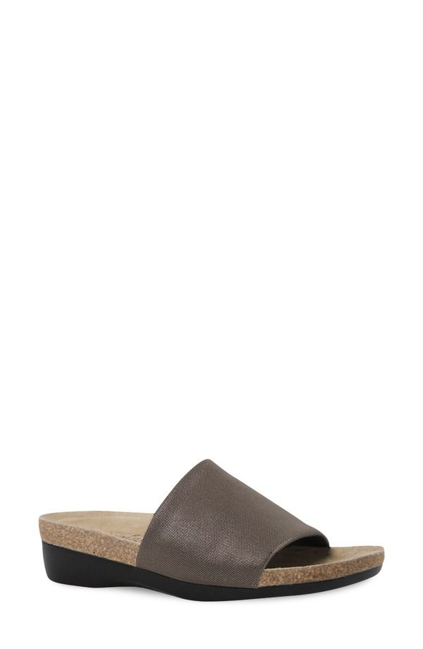 ムンロー レディース シューズ ヒール サンダル Munro Casita Slide Sandal Mocha Metallic モカ