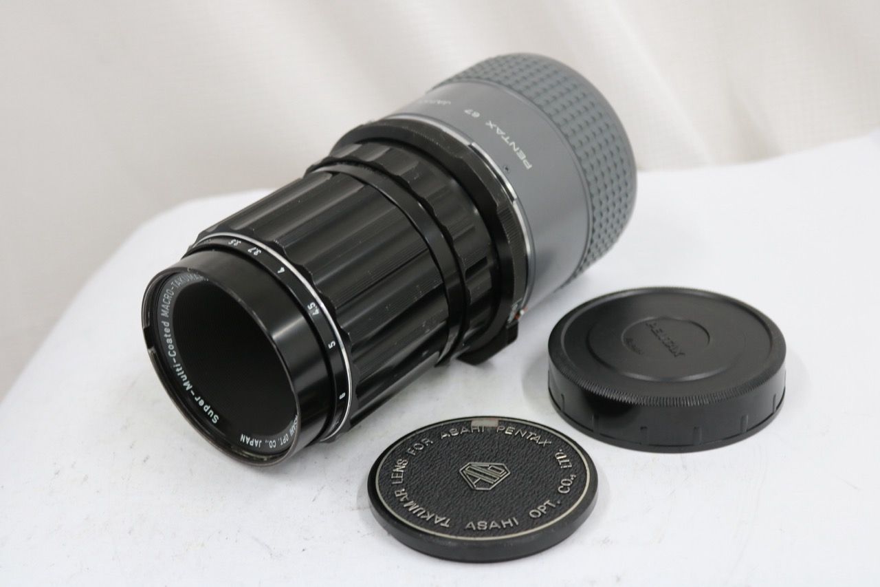 【返品保証】 ペンタックス Pentax MACRO-TAKUMAR 6×7 135mm F4 REAR CONVERTER 2x 付き e14757