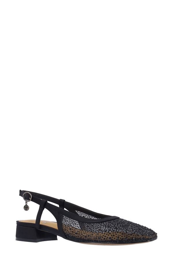 ジェイレニー レディース シューズ パンプス J Rene Layton Slingback Flat Black ブラック