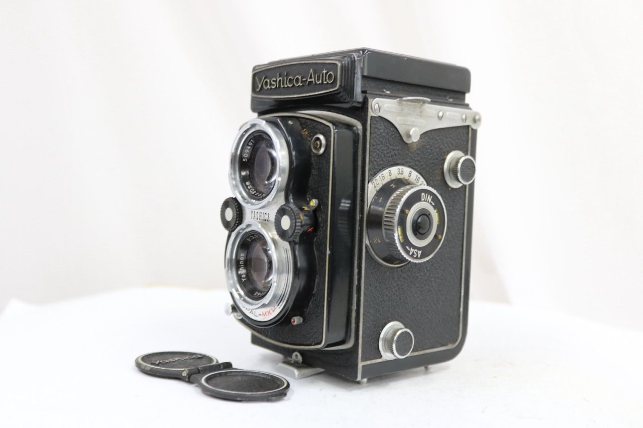 【返品保証】 ヤシカ Yashica Yashica-Auto Yashinon 80mm F3.5 二眼カメラ e14801