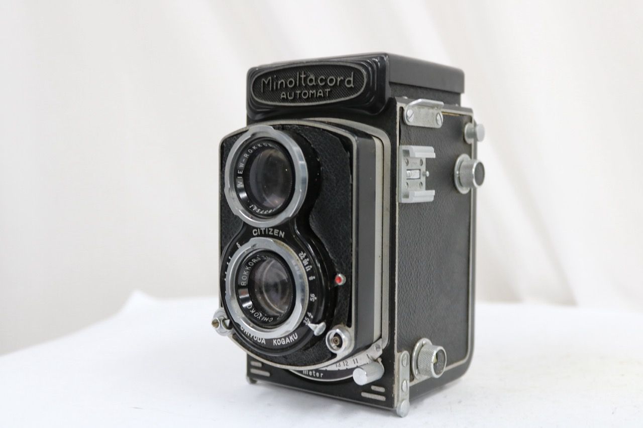 【訳あり品】 ミノルタ Minolta Minoltacord AUTOMAT ROKKOR 75mm F3.5 二眼カメラ e14806