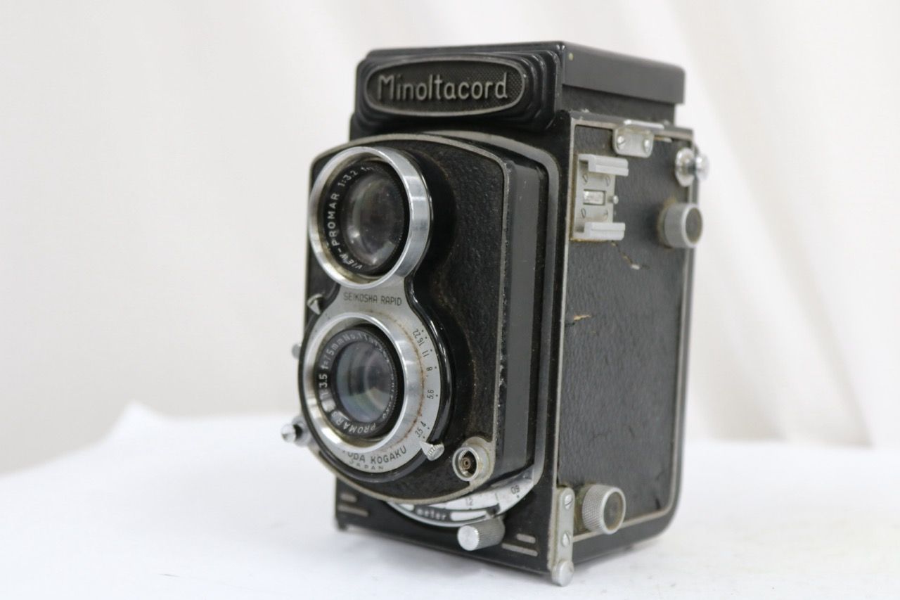 【訳あり品】 ミノルタ Minolta Minoltacord Chiyoko PROMARs III 75mm F3.5 二眼カメラ e14807