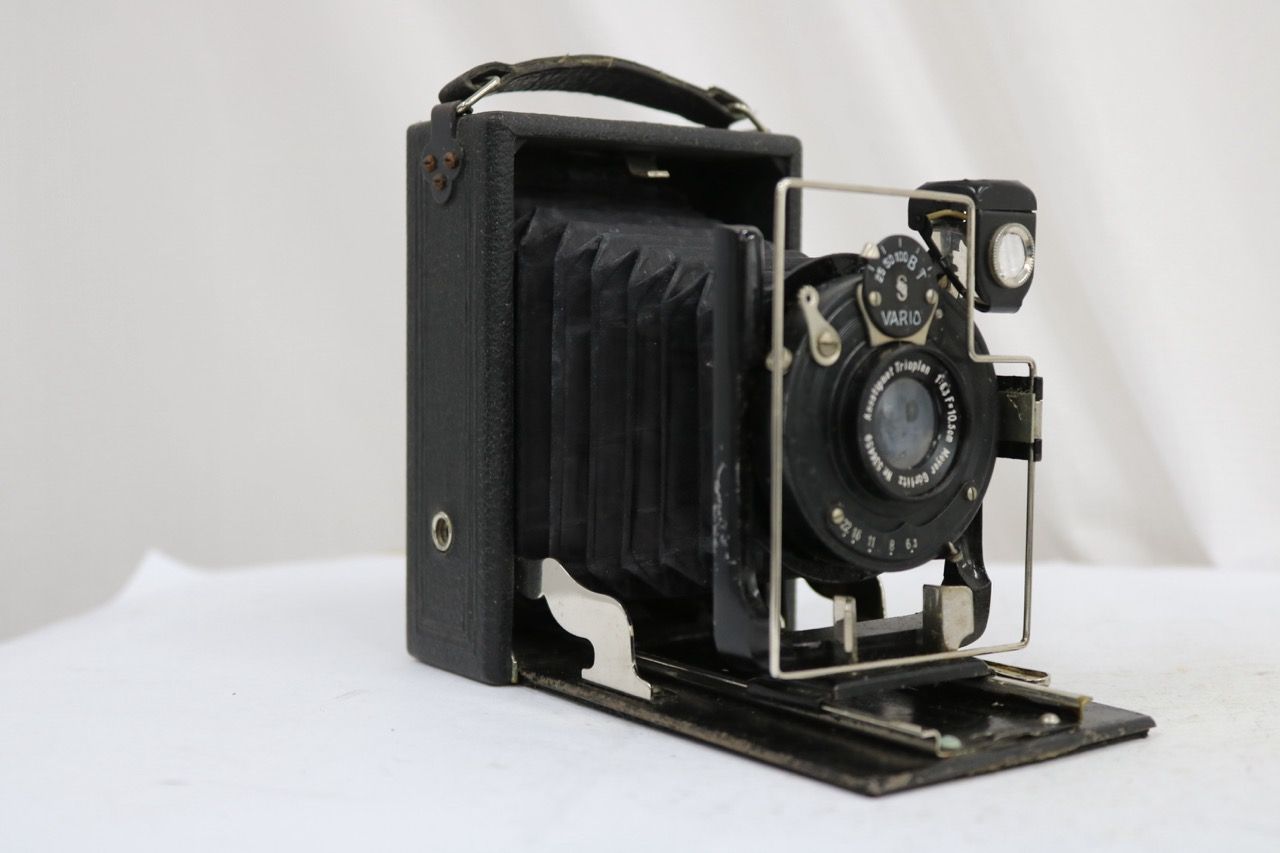 【訳あり品】 VARIO Anastigmat Trioplan Meyer Gorlitz 10.5cm F6.3 蛇腹カメラ e14814