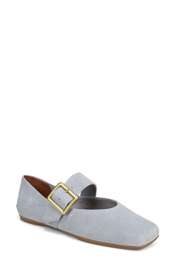フランコサルト レディース シューズ パンプス Franco Sartoakesquare Toe Flat Dusty Blue ブルー
