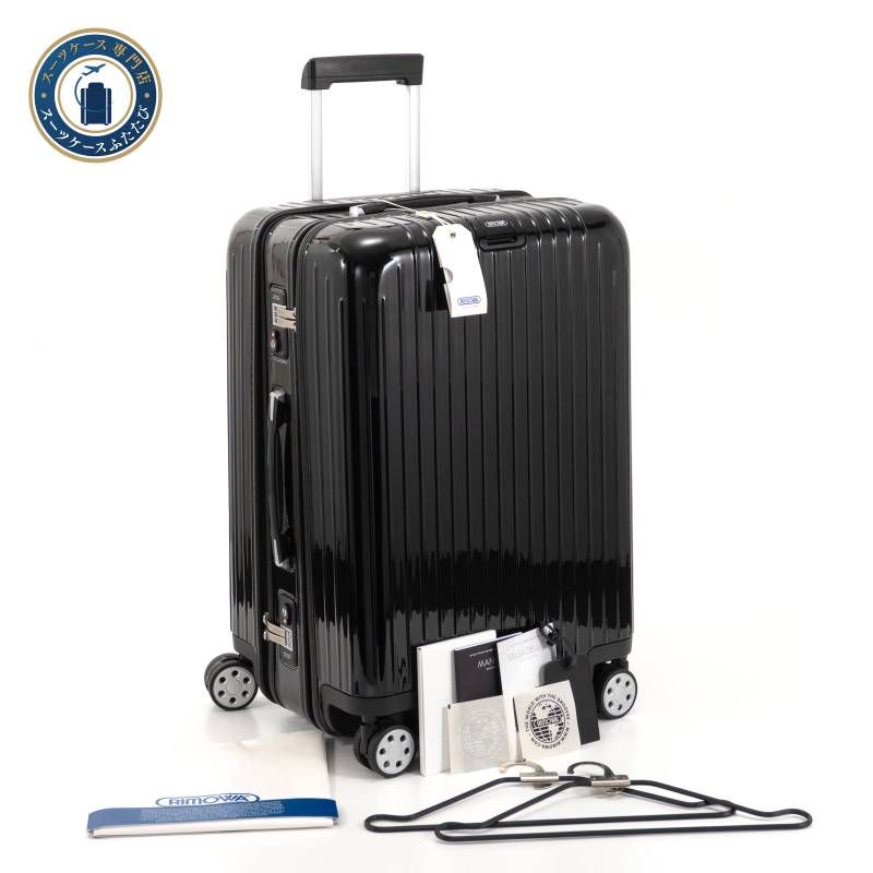 未使用保管品 RIMOWA リモワ SALSA DELUXE サルサデラックス 3Suiter スリースーター 2層式タイプ 85L 4輪 TSAロック XL グロスブラック 黒 スーツケース キャリーバッグ 830.65