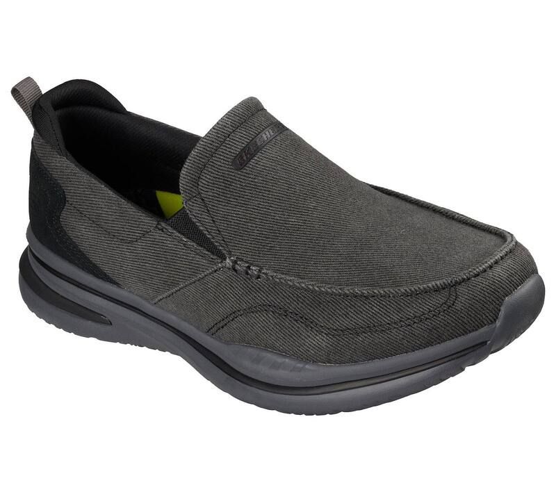 スケッチャーズ レディース シューズ スリッポン・ローファー リラックスフィット Skechers Relaxed Fit Norlan MenslipOn Comfort Shoes Black C