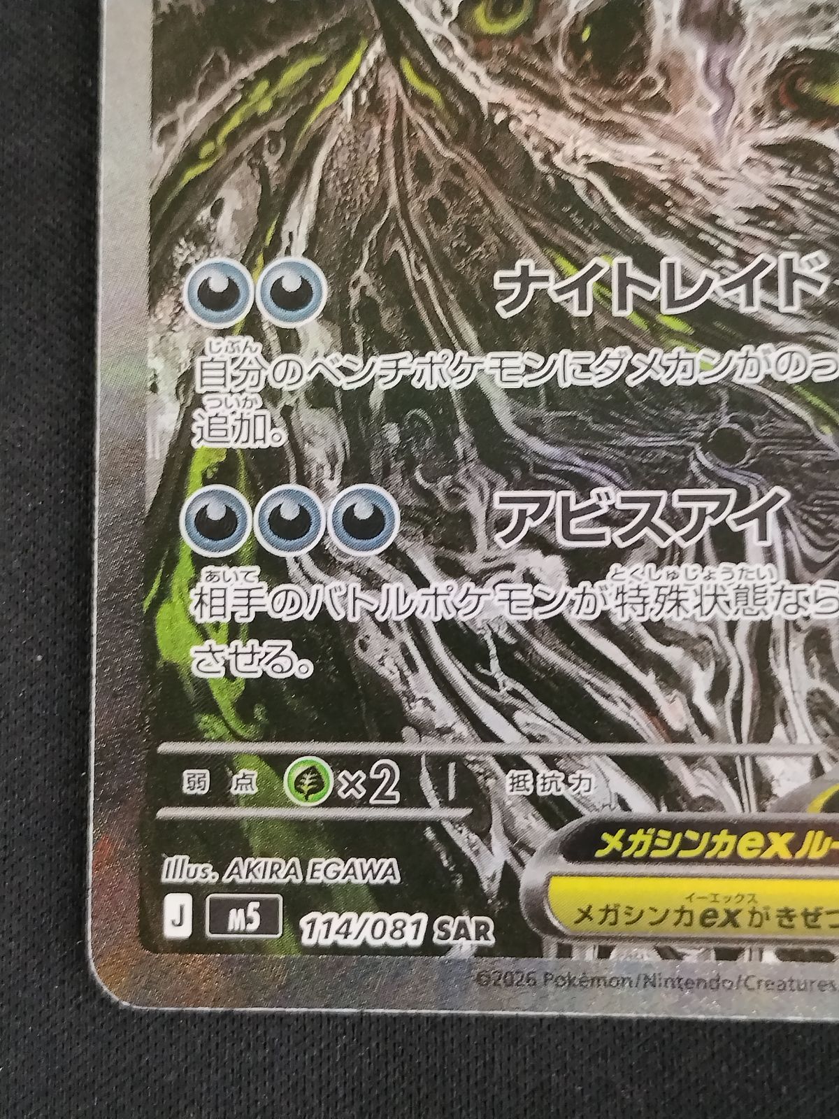 中古TCG】ポケモンカード メガダークライex(114/081 SAR) キズあり【50