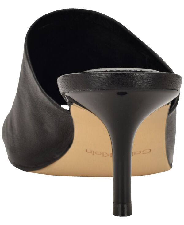 カルバンクライン レディース シューズ スリッポン・ローファー サンダル レザー ヒール Calvin Klein Womens Chaney Leather SlipOn Kitten Heel D