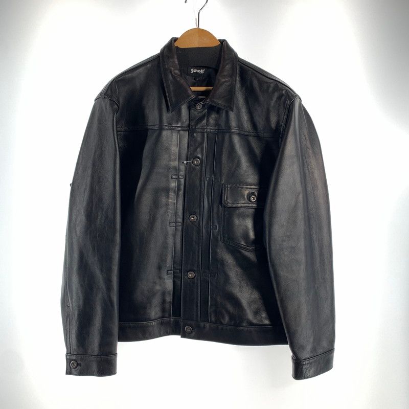 【中古品】 SCHOTT ショット 782-5950015 SHEEP LEATHER 1ST TRACKER JACKET シープ レザー ファースト トラッカー ジャケット アウター 古着 【145-260622-mh-01-fuzh】