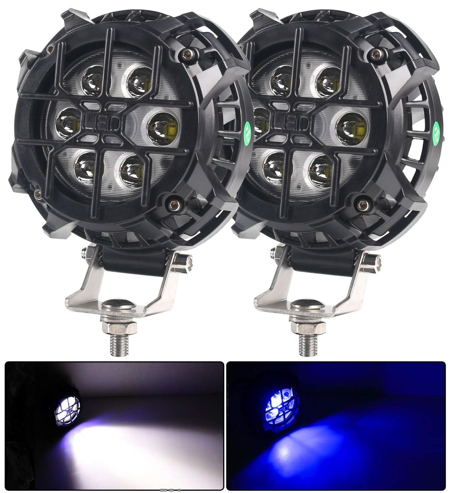ライトポッド 4インチ 42W 4000LM LEDポッド オフロードスポットドライビング フォグランプ LEDワークライト ２個セット For トラック車 ATV SUV ATV ジープボートts