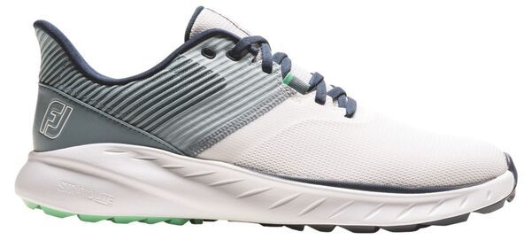 フットジョイ メンズ シューズ スニーカー FootJoy Mens Flex Golf Shoes 2025 WhiteBlueGreen ホワイト