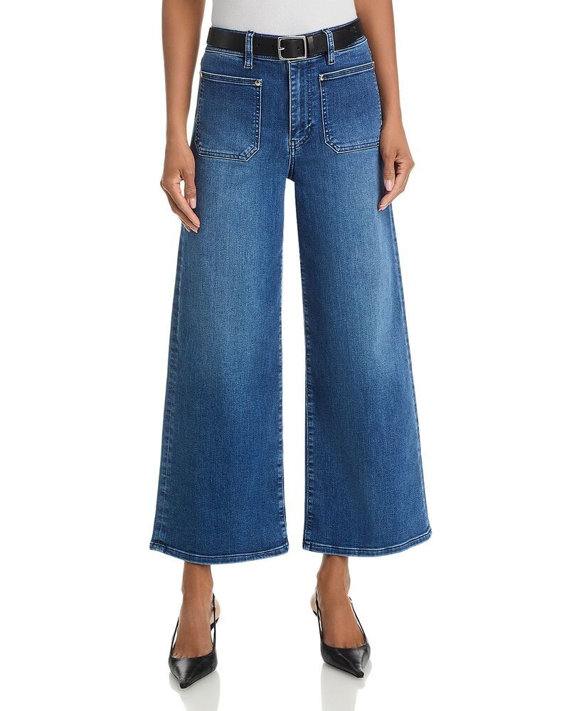 フレーム レディース ボトムス デニムパンツ ジーンズ FRAME Le Slim Palazzo Crop High Rise Harbor Jeans in Archive