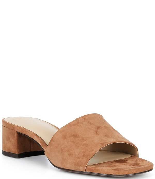アントニオ メラーニ レディース シューズ サンダル スエード Antonio Melaniya Suedeasy Slip On Dressandal Mules Acacia Tan タン