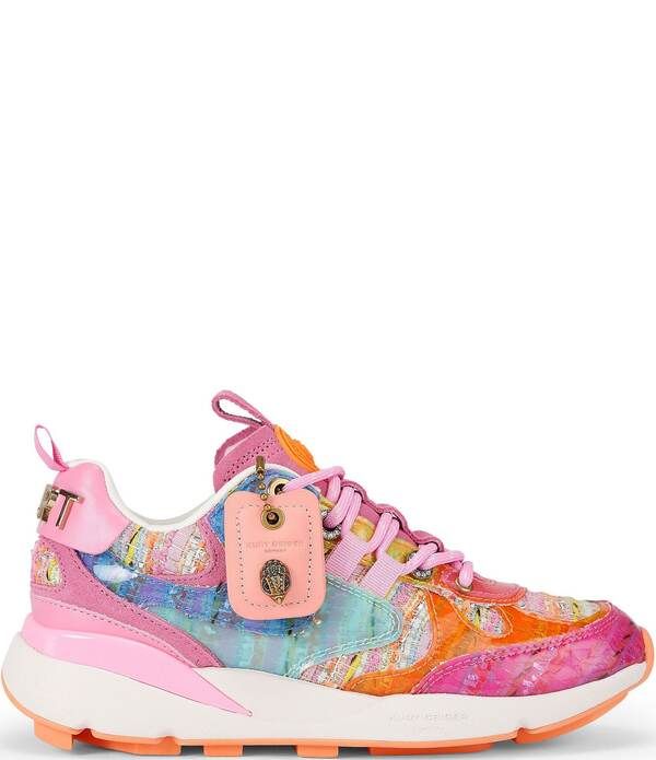 カートジェイガーロンドン レディース ボトムス カジュアルパンツイード スニーカー ロゴ Kurt Geiger London Kurt Runner Tweed Logo Sneakers Pink