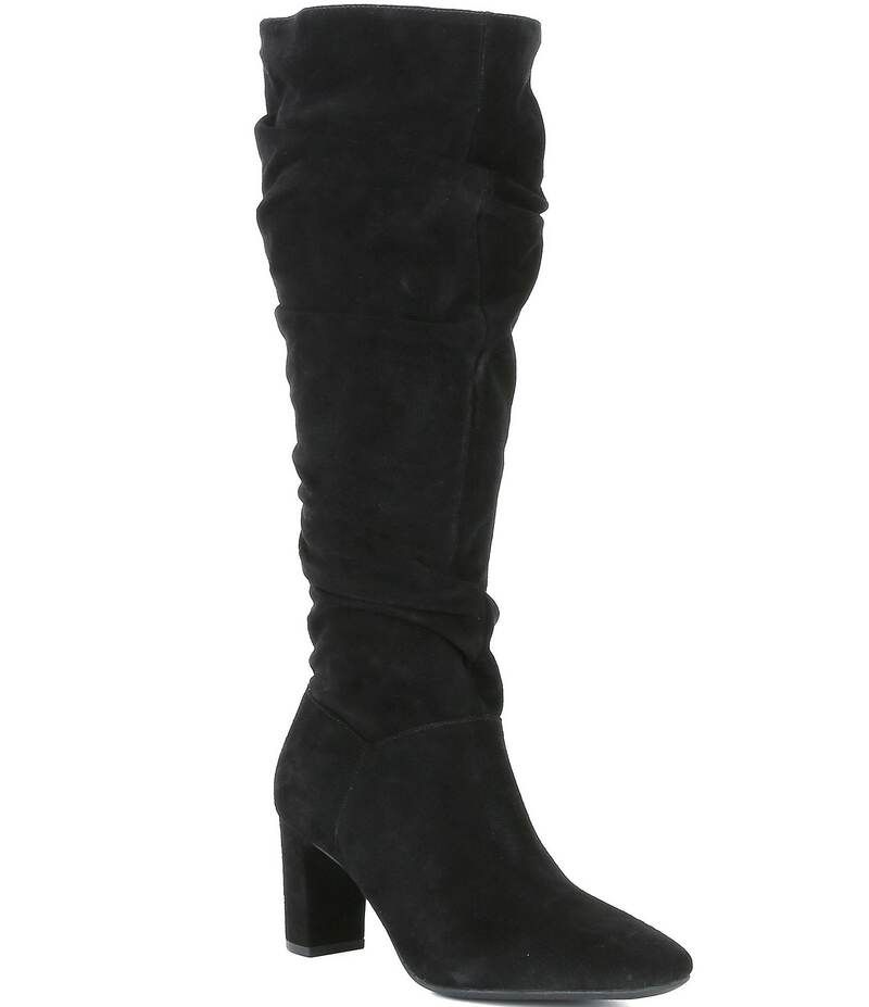 カッパーキー レディース シューズ ブーツ・レインブーツ トール スエード Copper Key Graceful Suede Tall Boots Black ブラック