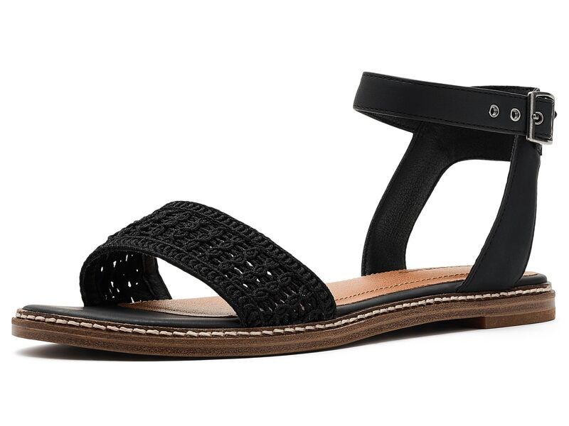 ラッキーブランド レディース シューズ サンダル アンクル Lucky Brand Kimayankle Strap Sandal Black Crochet ブラック