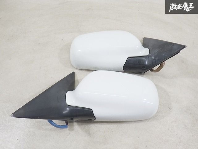 【保証付 ストア出品】 スバル BH5 BE5 レガシィ B4 ドアミラー サイドミラー 左右セット 白系ソリッド 7ピン 即納 棚13-3