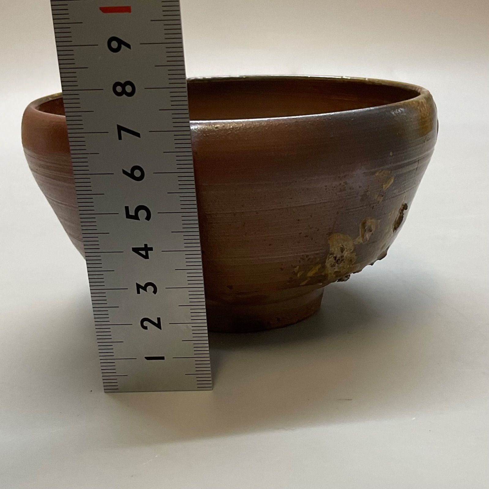 M305 小西陶古 陶古作 備前焼 抹茶碗 茶碗 陶芸 焼物 共箱 茶道具