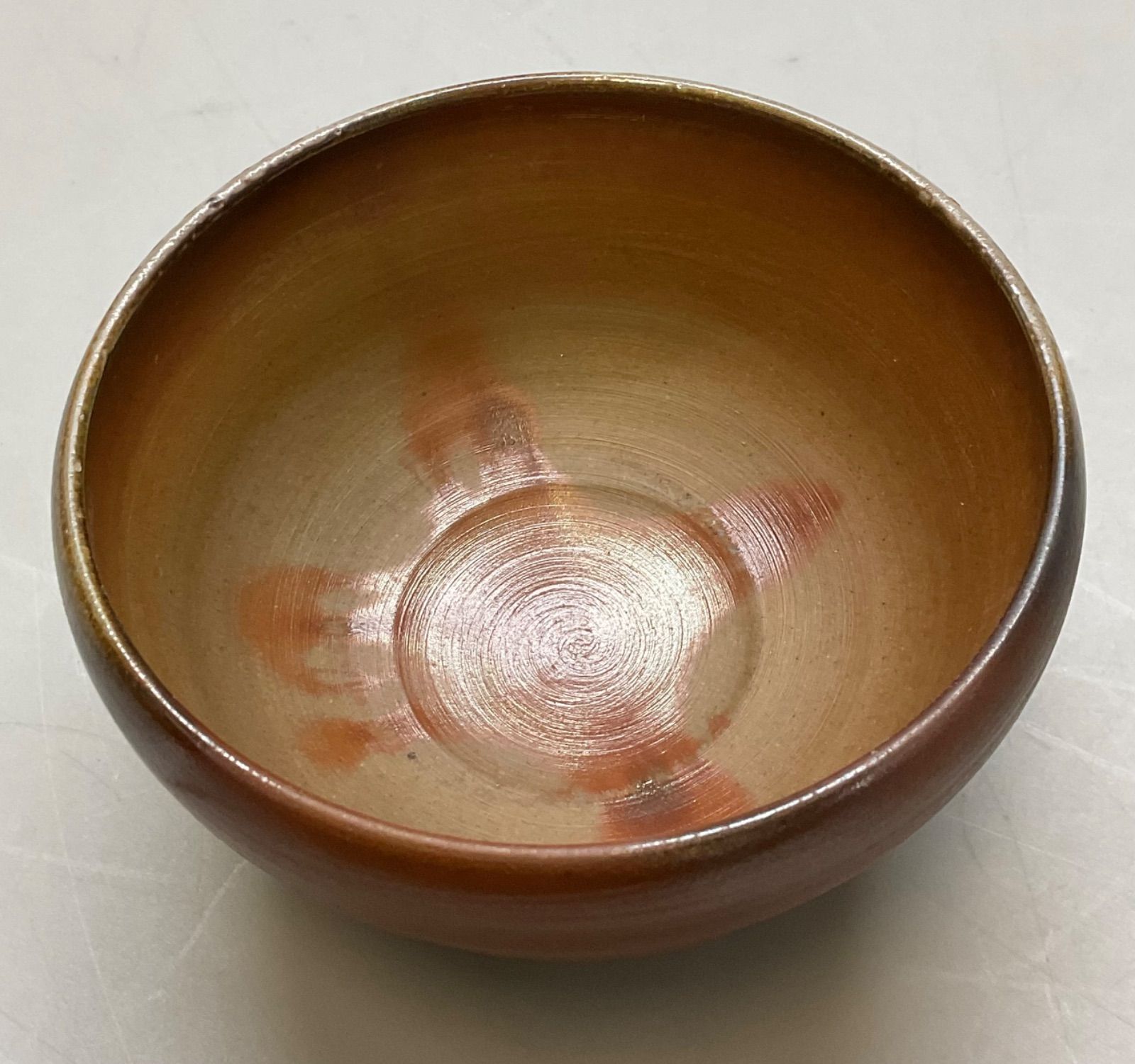 M305 小西陶古 陶古作 備前焼 抹茶碗 茶碗 陶芸 焼物 共箱 茶道具