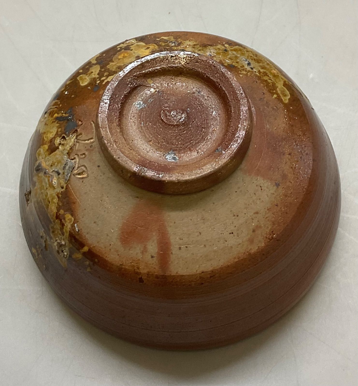 M305 小西陶古 陶古作 備前焼 抹茶碗 茶碗 陶芸 焼物 共箱 茶道具