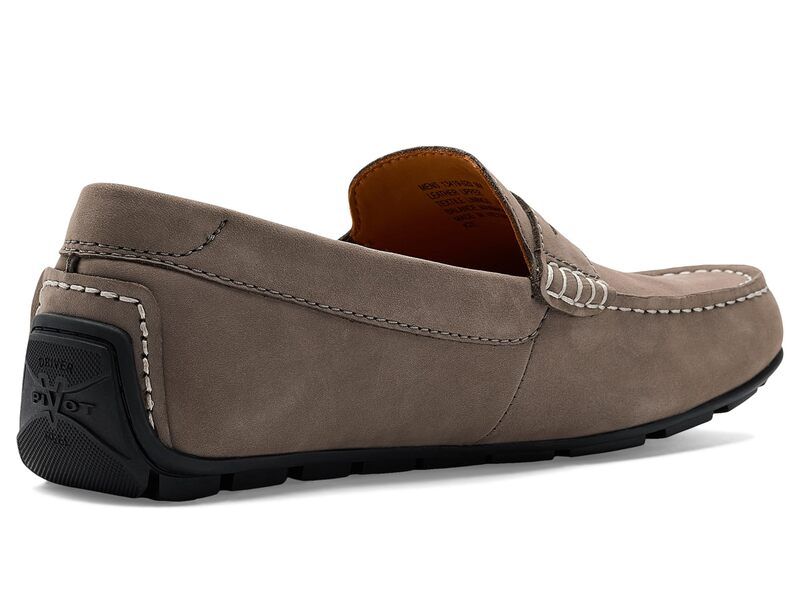フローシャイム メンズ シューズ スリッポン・ローファー Florsheimotor Smooth Moc Toe Penny Driver Gray グレー