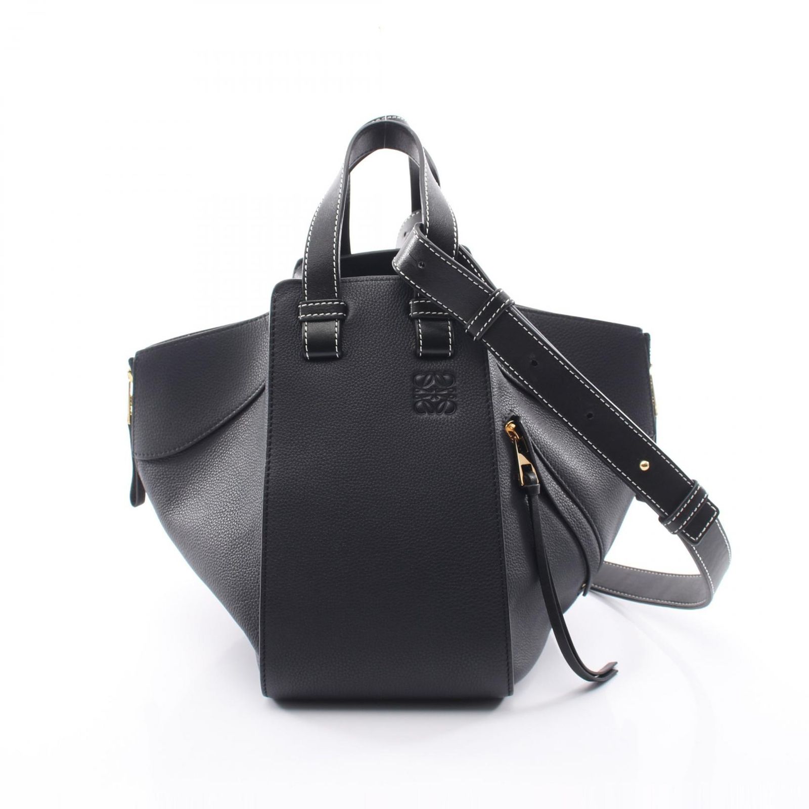 ロエベ LOEWE ハンドバッグ HAMMOCK SMALL ハンモック スモール 2WAY ネイビー レザー ハンモック スモール レディース Used A