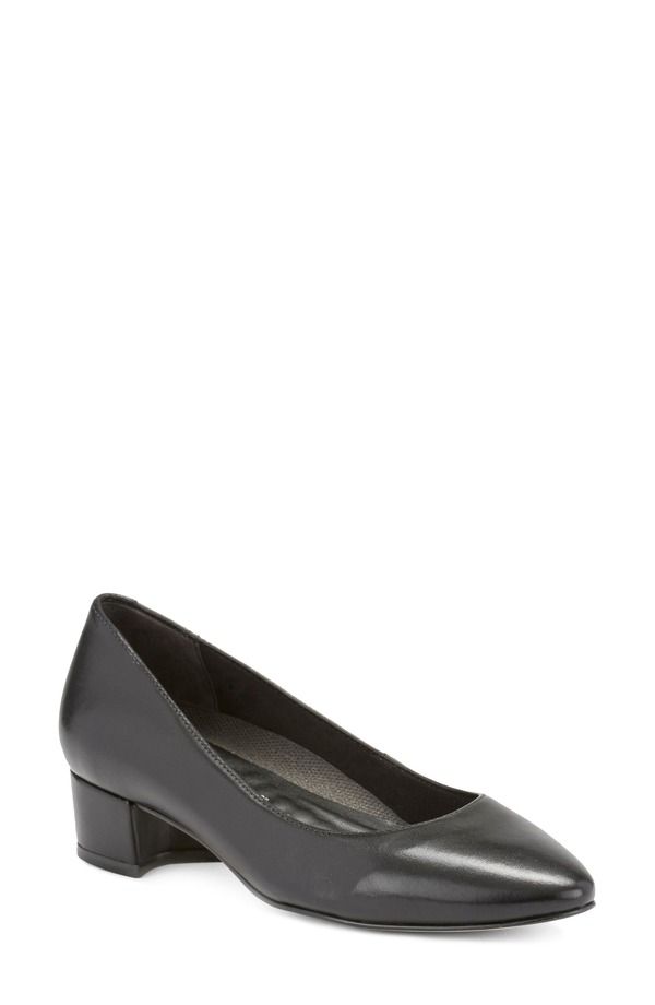 ロスハンマーソン レディース シューズ ヒール Ros Hommerson HeidiI Pump Black Leather ブラック