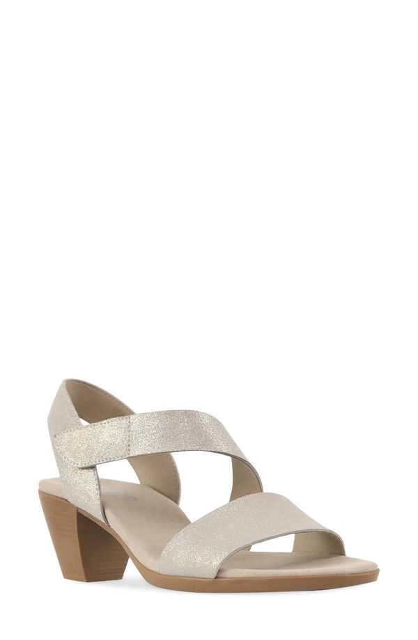 ムンロー レディース シューズ パンプス サンダル Munro Lucia Sandal Champagne Shimmer シャンパン