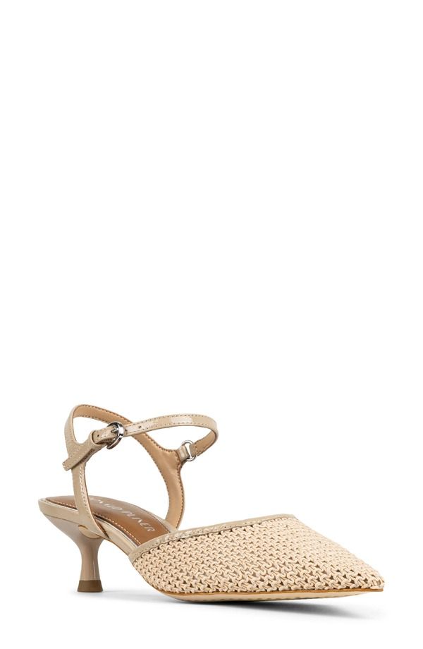 ドナルドプリネール レディース シューズ パンプス アンクル ヒール Donald Pliner Ankle Strapointed Toe Kitten Heel Pump Sand サンド