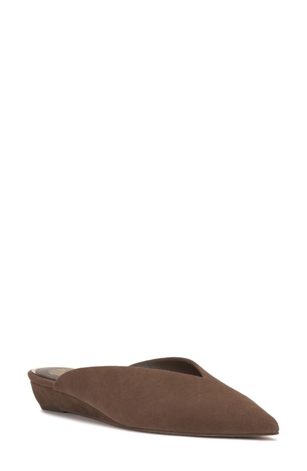 ヴィンスカムート レディース シューズ ヒール Vince Camuto Vinia Pointed Toe Wedge Mule Toasted Taupe トープ