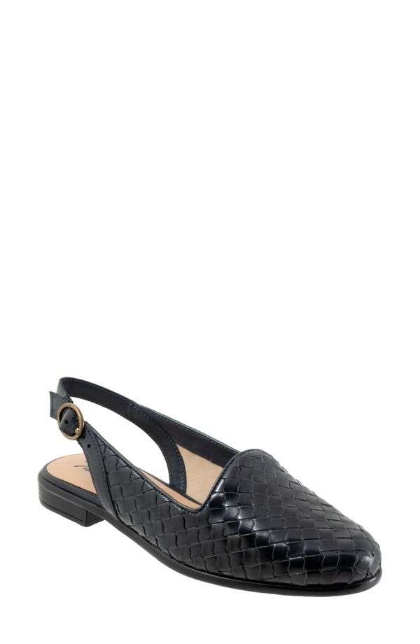 トロッターズ レディース シューズ パンプス Trotters Lea Slingback Flat Navy ネイビー