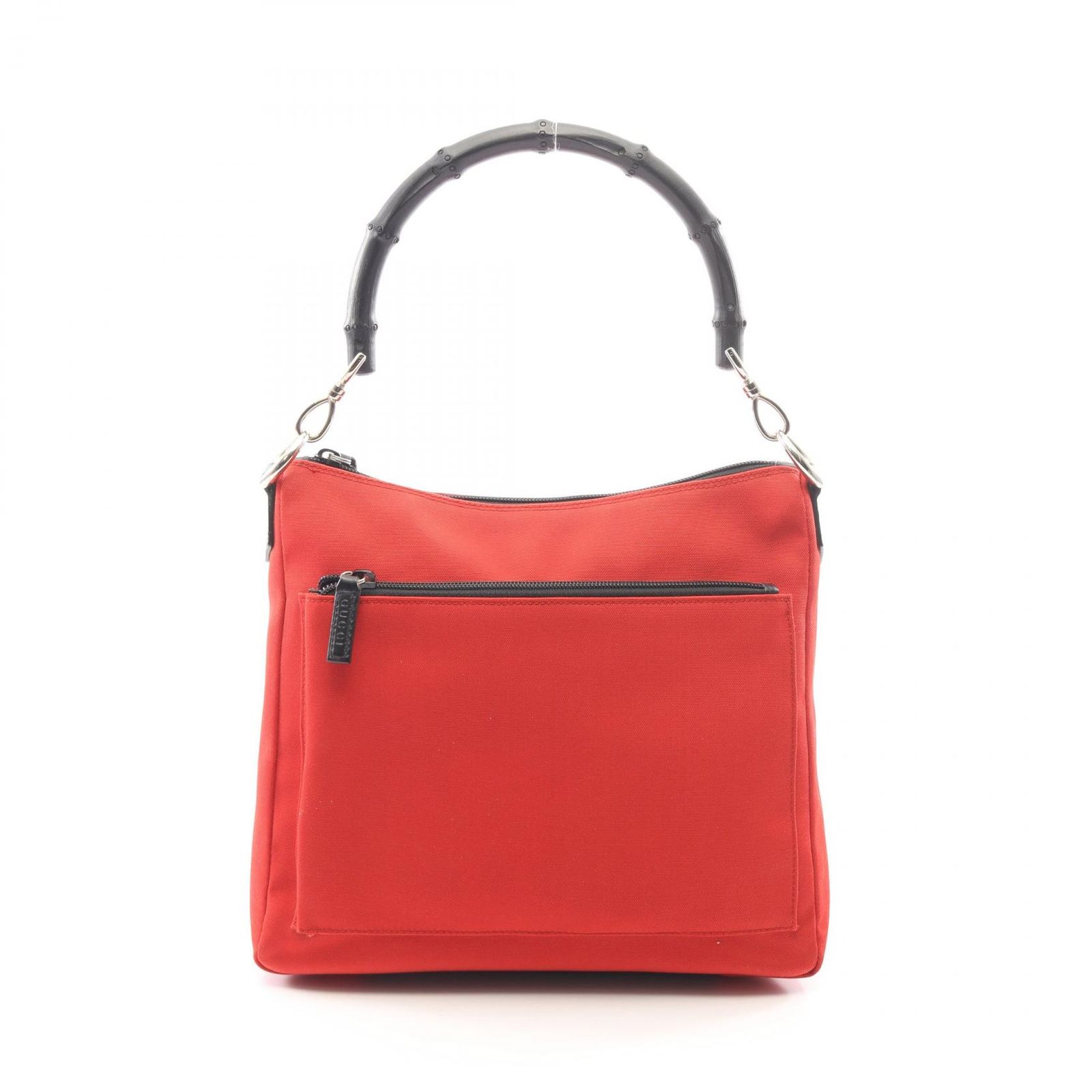 グッチ GUCCI ショルダーバッグ バンブー 35692 レッド/ブラック その他 バンブー ハンド レディース Used B
