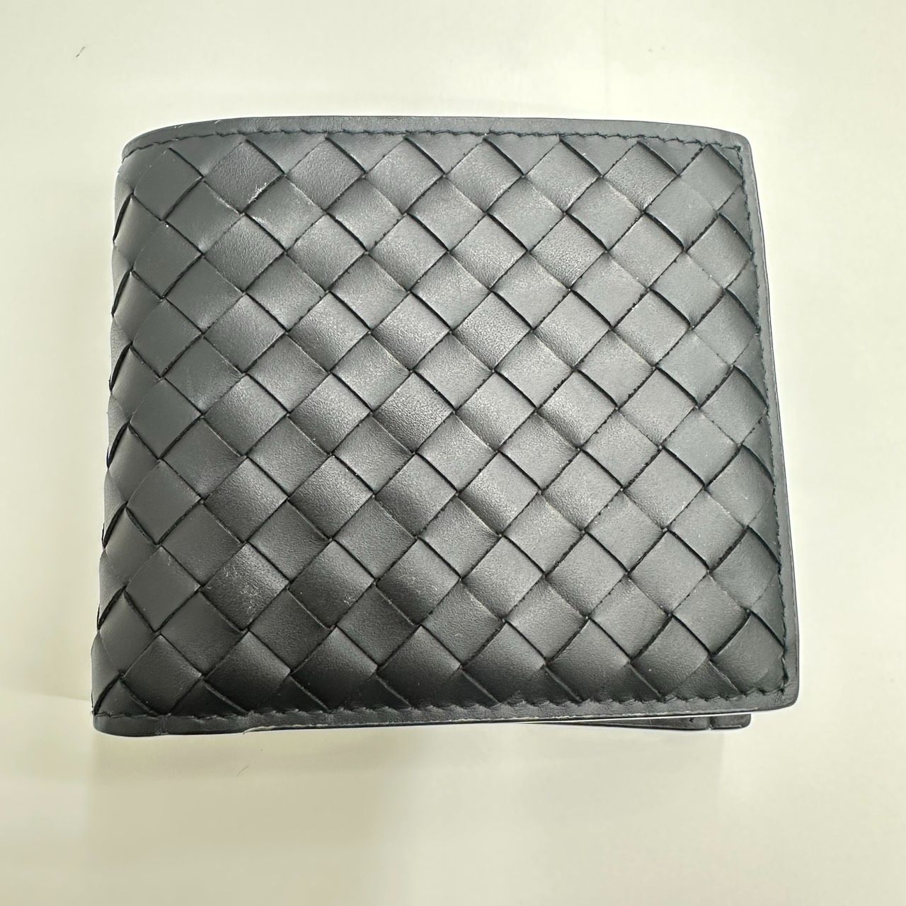 錦】美品 Bottega Veneta ボッテガヴェネタ イントレチャート 二つ折り