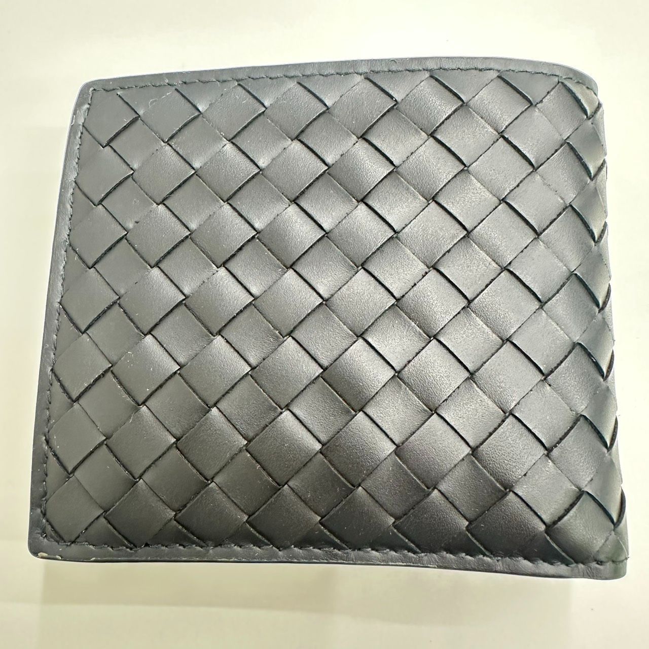 錦】美品 Bottega Veneta ボッテガヴェネタ イントレチャート 二つ折り