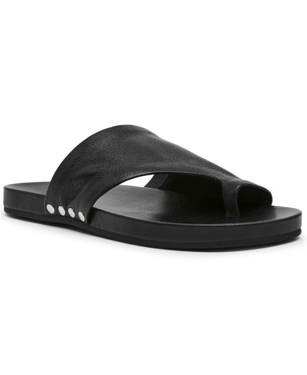 スティーブ マデン レディース シューズ スリッポン・ローファー サンダル Steve Madden Womens Kessey Hooded ToeRing SlipOn Sandals Black