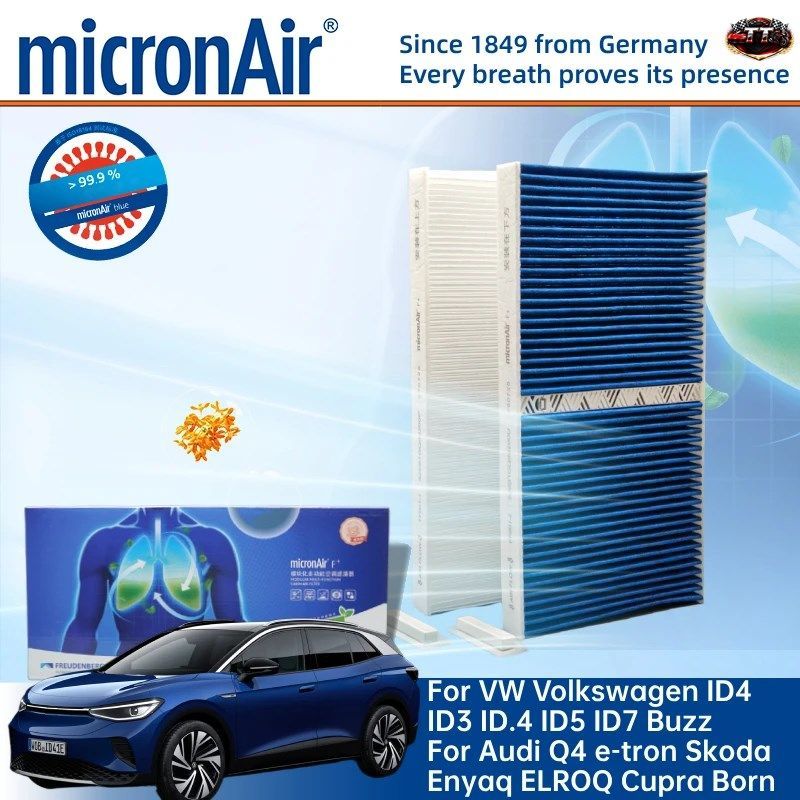 MICRONAIR キャビンエアフィルター VW フォルクスワーゲン ID4 ID3 ID.4 ID5 ID7 アウディ Q4 E-TRON シュコダ ENYAQ ELROQ CUPRA BORN 1ED