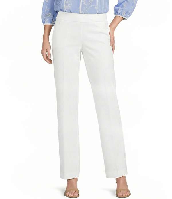 インベストメンツ レディース ボトムス カジュアルパンツ ストレート Investments the PARK AVE fit PullOn MidRise Straight Leg Pants Wh