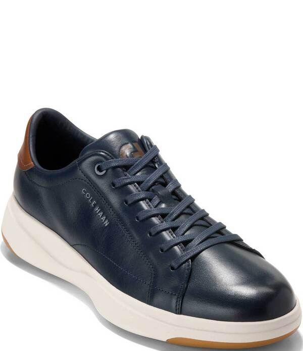 コールハーン メンズ シューズ スニーカー レース レザー Cole Haan Mens Grandpro Tennis 20 Leather LaceUp Sneakers Navy BlazerB