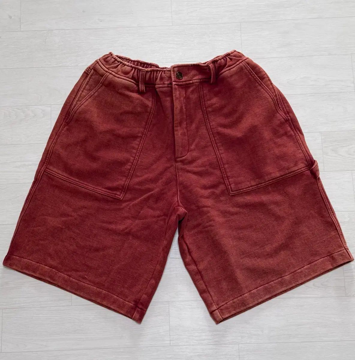 ANGLAN ウォッシュド ウォーク スウェット ショーツ ハーフパンツ 2サイズ
