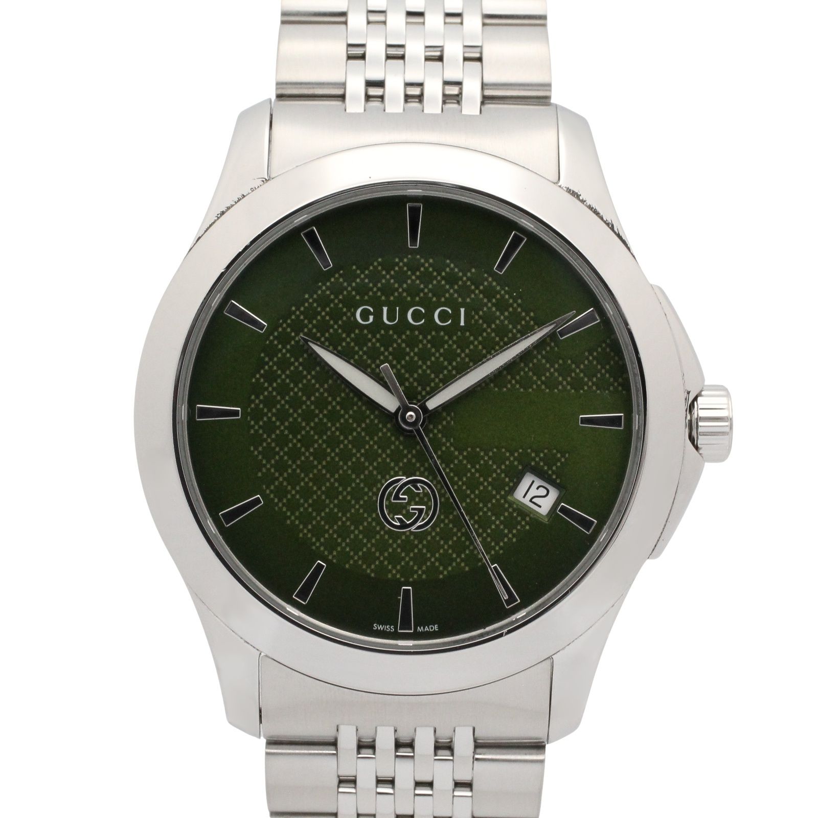 グッチ GUCCI 腕時計 Gタイムレス ステンレススチール Gタイムレス メンズ Used A