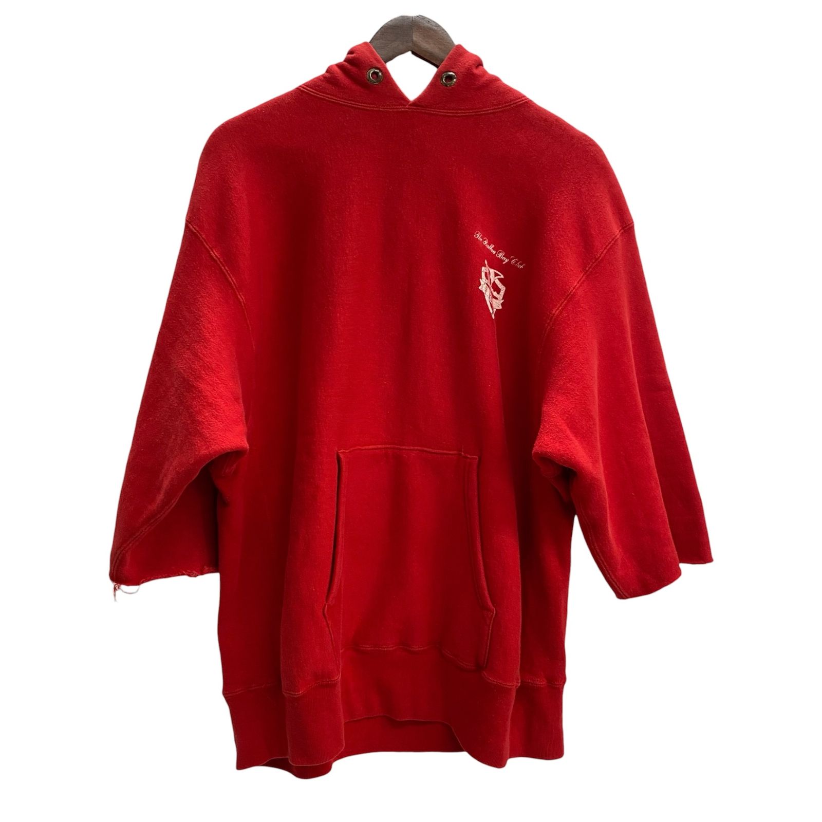 チャンピオン Champion 70's REVERSE WEAVE リバースウィーブ 単色タグ USA製 袖カットオフ パーカ レッド XLサイズ 201MT-6210 VB